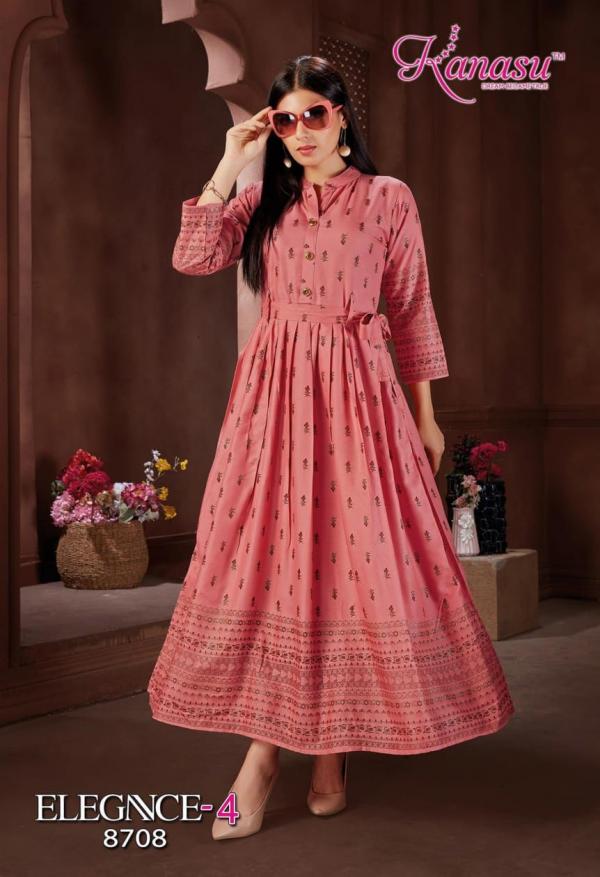 Kanasu Elegance 4 Fancy Rayon Long Kurti